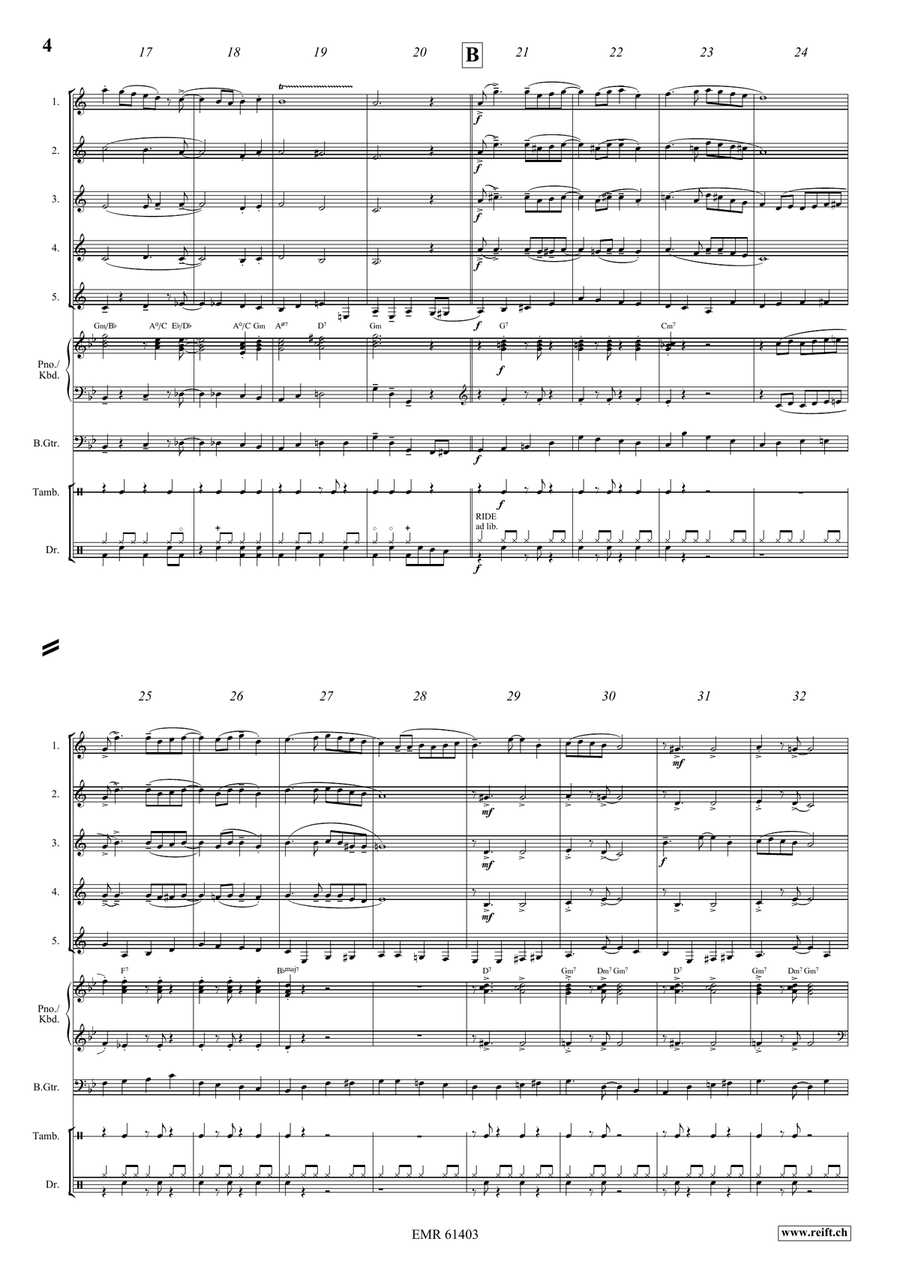 La Cinquantaine La Cinquantaine Clarinet Quintet scores gallery preview page 4