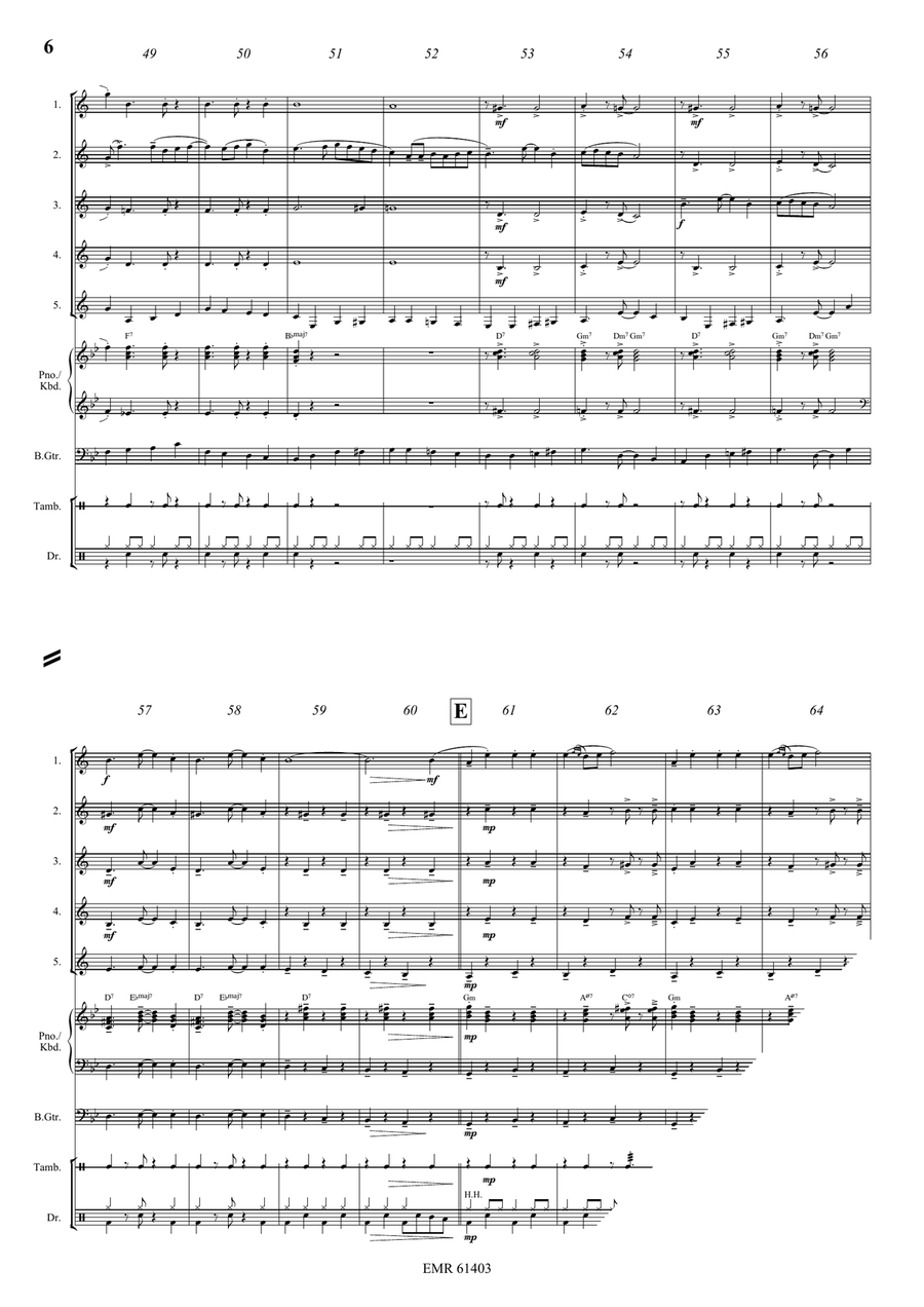 La Cinquantaine La Cinquantaine Clarinet Quintet scores gallery preview page 6