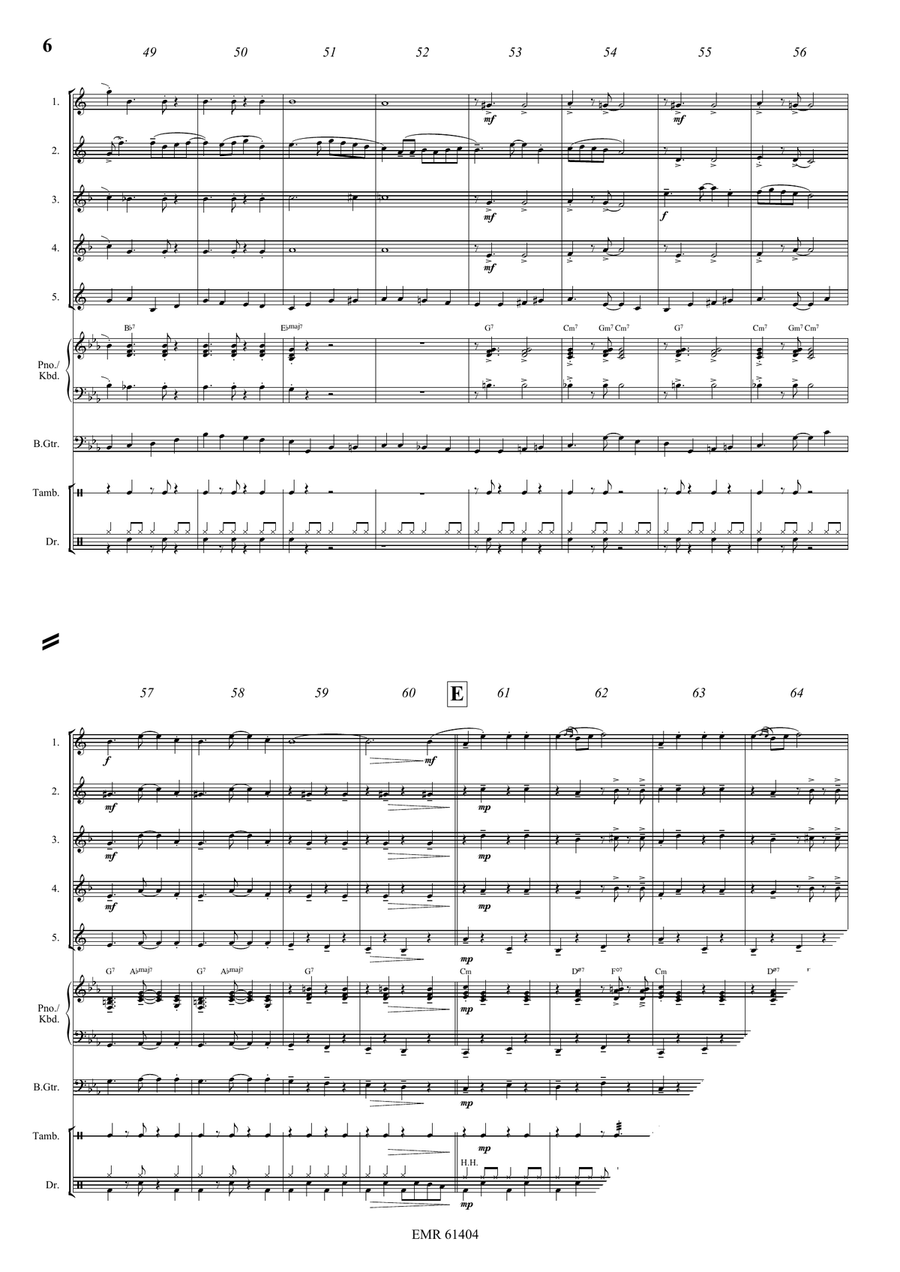 La Cinquantaine La Cinquantaine Saxophone Quintet scores gallery preview page 6