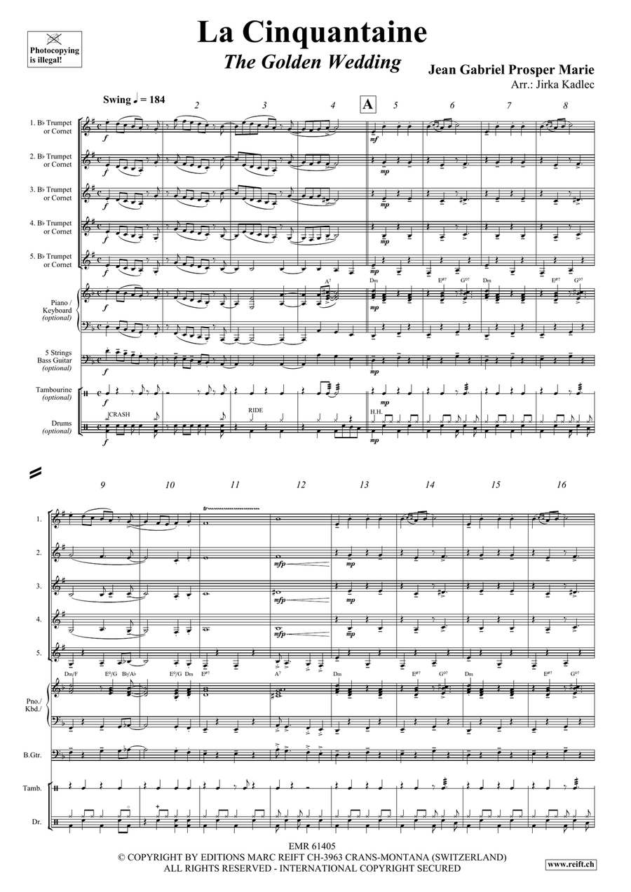 La Cinquantaine La Cinquantaine Cornet scores gallery preview page 3