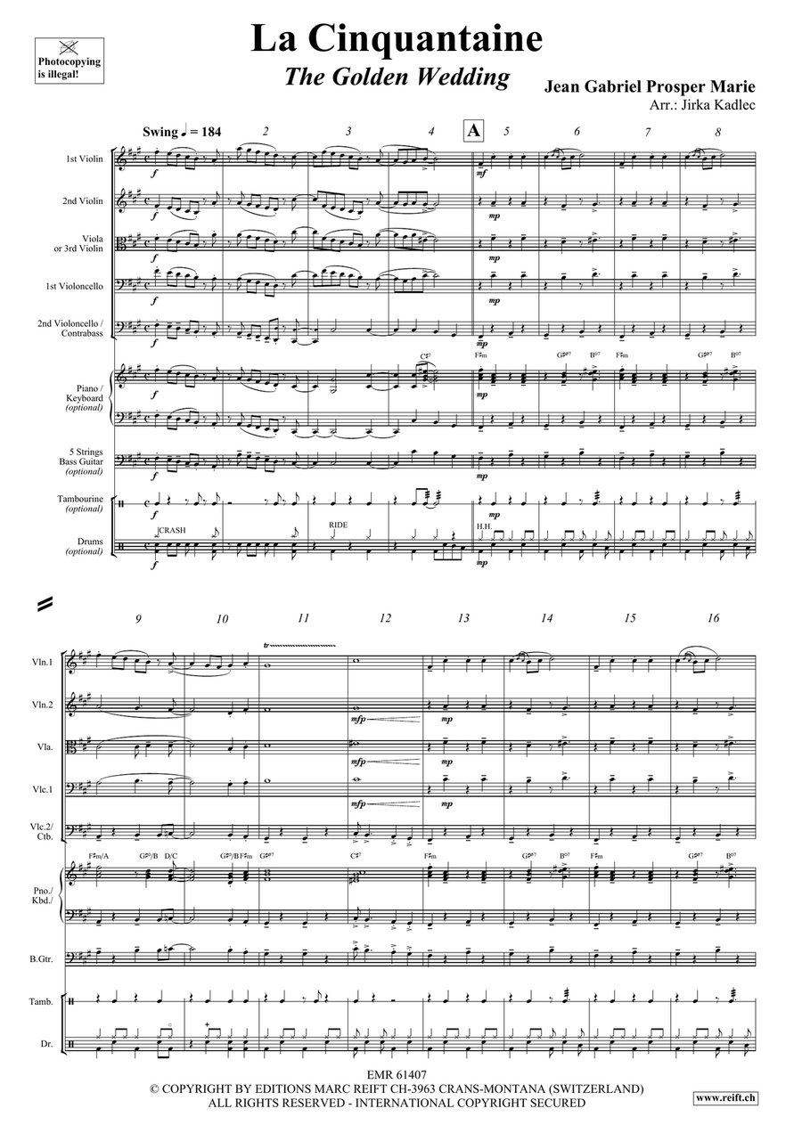 La Cinquantaine La Cinquantaine String Quintet scores gallery preview page 3