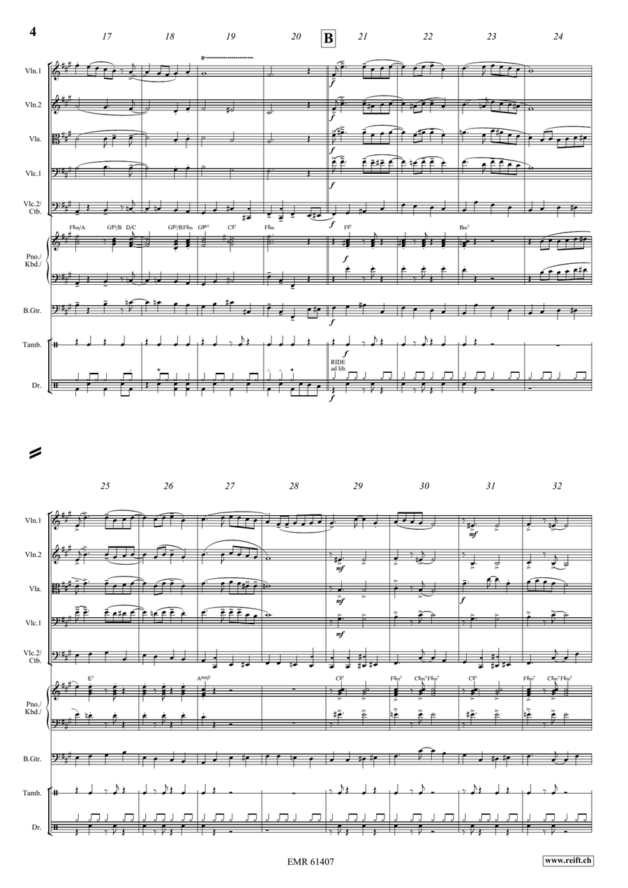 La Cinquantaine La Cinquantaine String Quintet scores gallery preview page 4