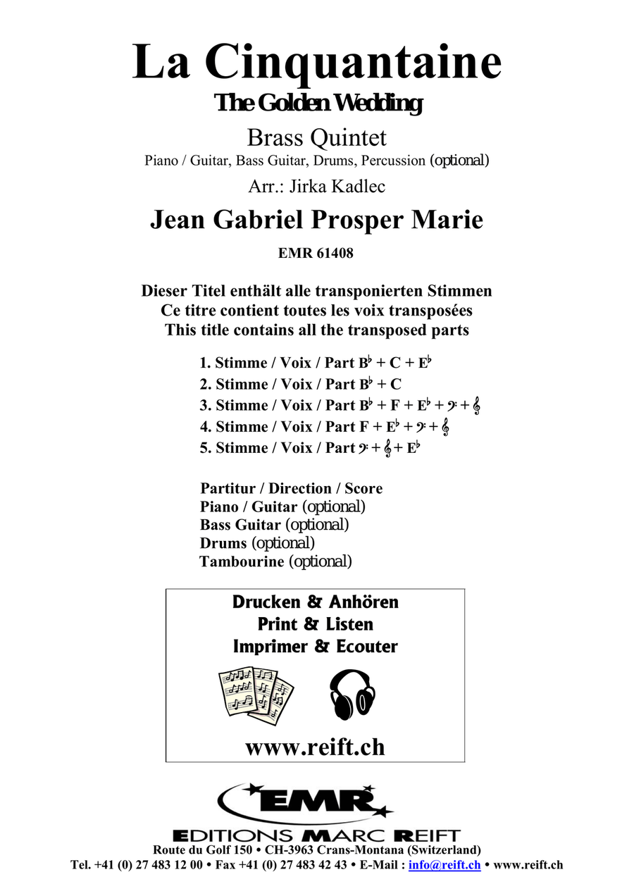 La Cinquantaine La Cinquantaine Brass Quintet scores gallery preview page 2