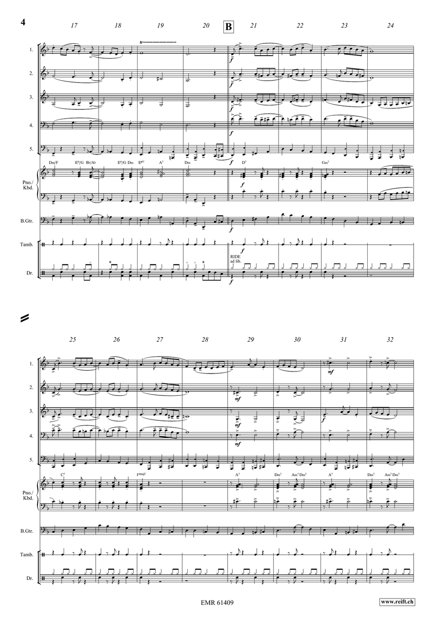 La Cinquantaine La Cinquantaine Woodwind Quintet scores gallery preview page 4