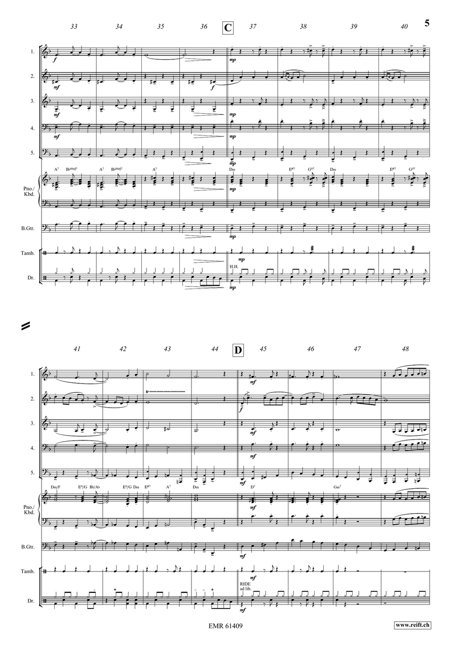 La Cinquantaine La Cinquantaine Woodwind Quintet scores gallery preview page 5