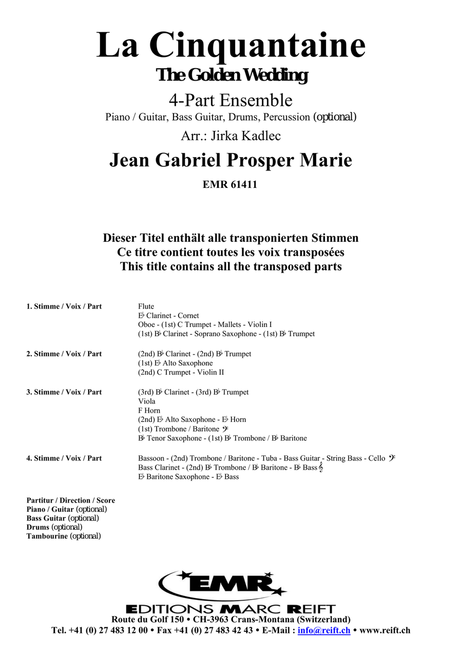 La Cinquantaine La Cinquantaine Score scores gallery preview page 2