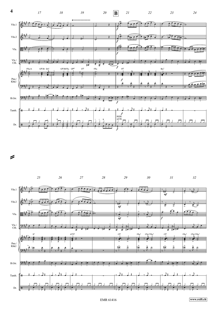 La Cinquantaine La Cinquantaine String Quartet scores gallery preview page 4
