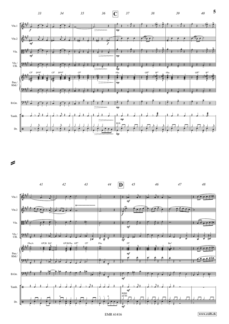 La Cinquantaine La Cinquantaine String Quartet scores gallery preview page 5