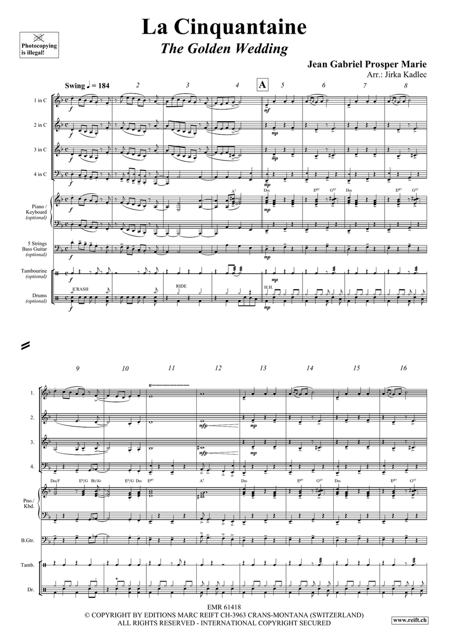 La Cinquantaine La Cinquantaine Woodwind Quartet scores gallery preview page 3