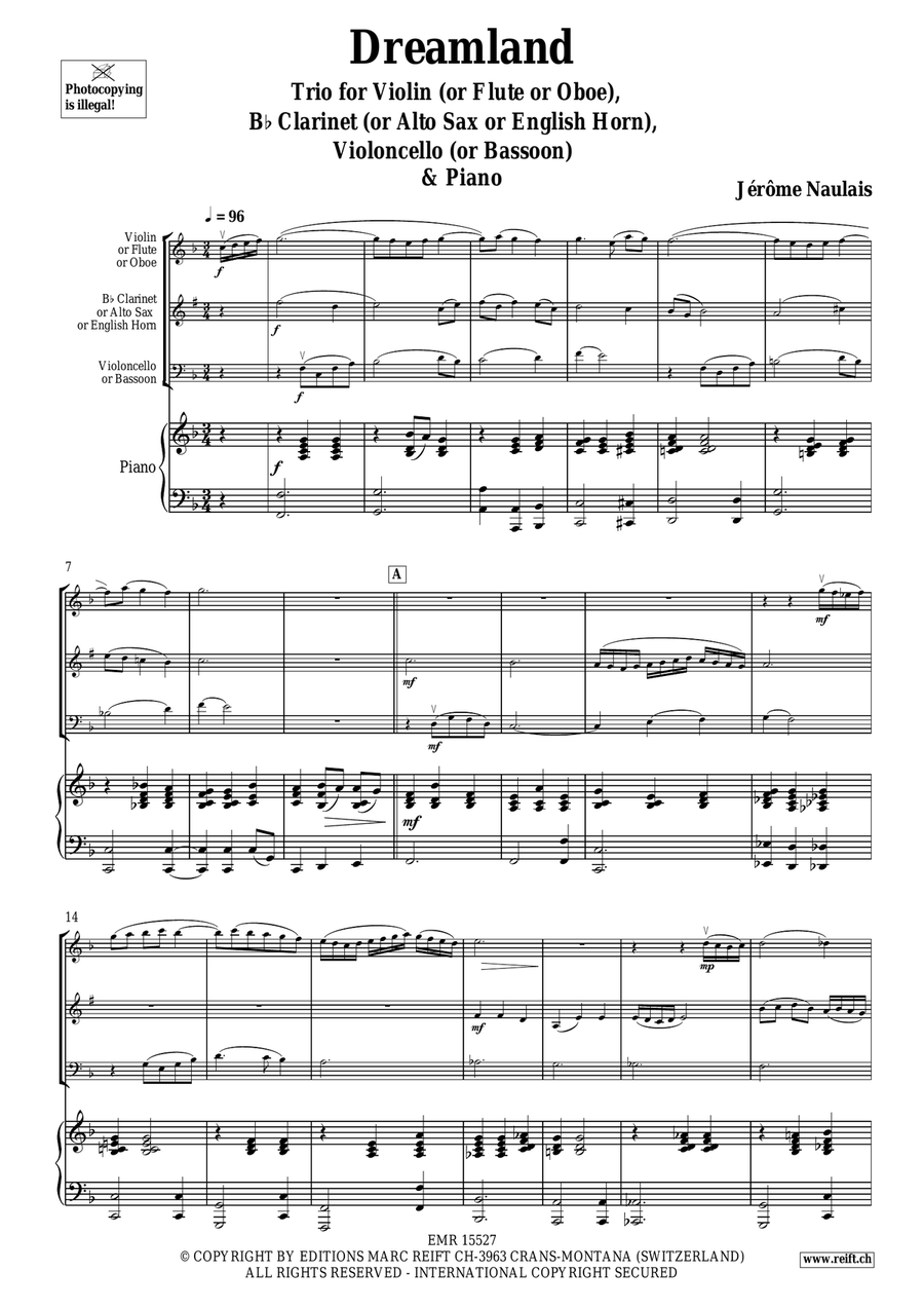 Dreamland Dreamland English Horn scores gallery preview page 4