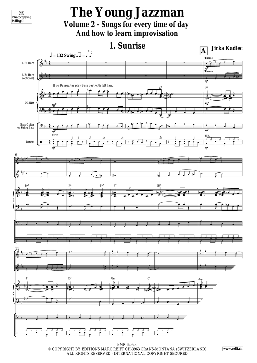 The Young Jazzman Volume 2 Horn scores gallery preview page 4
