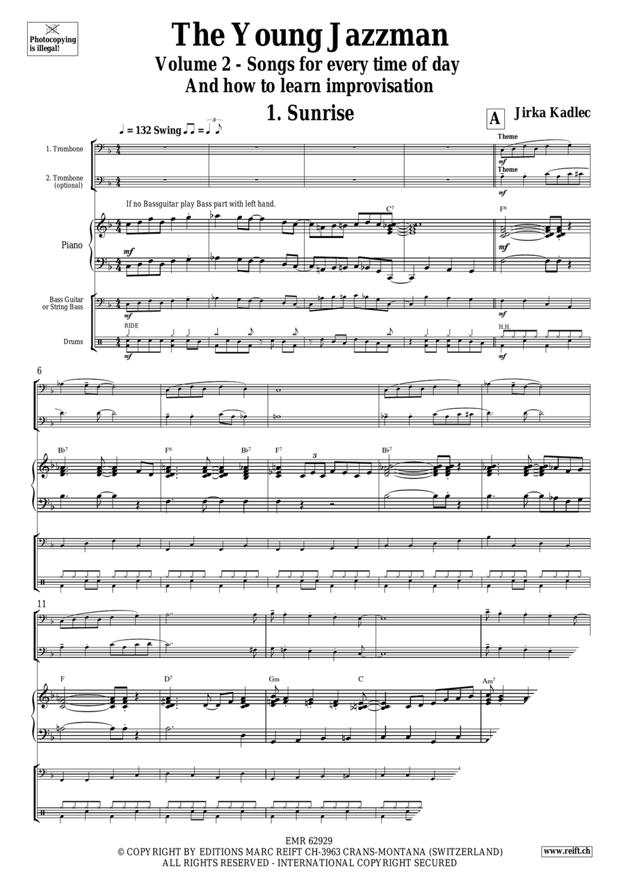 The Young Jazzman Volume 2 Trombone Duet scores gallery preview page 4
