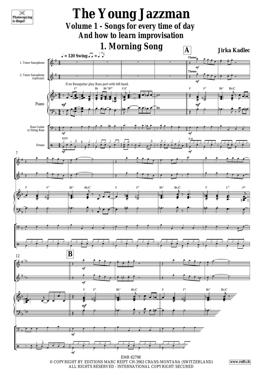 The Young Jazzman Volume 1 by Jirka Kadlec Tenor Saxophone - Sheet Music page 4