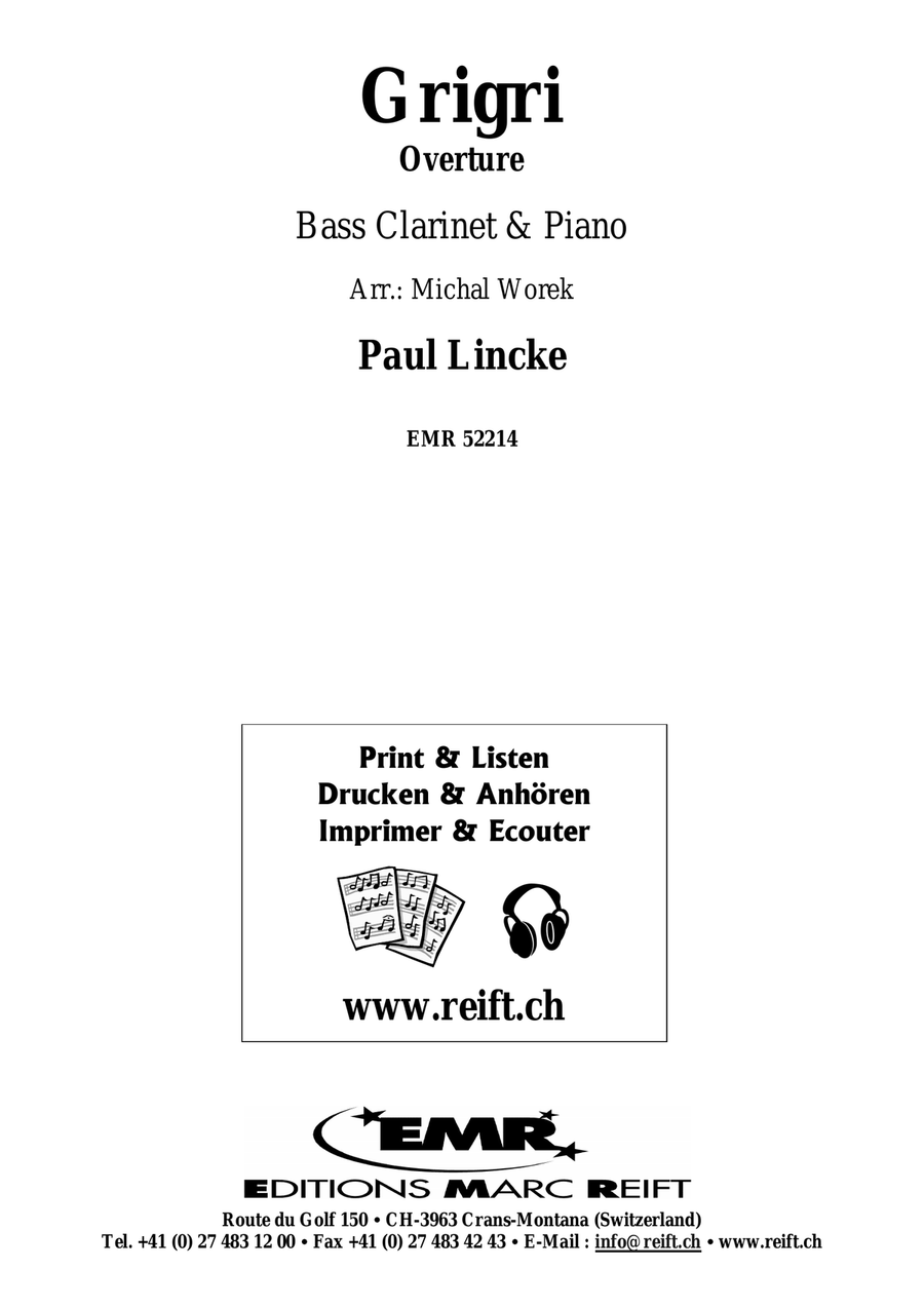 Grigri by Paul Lincke Bass Clarinet - Sheet Music page 2