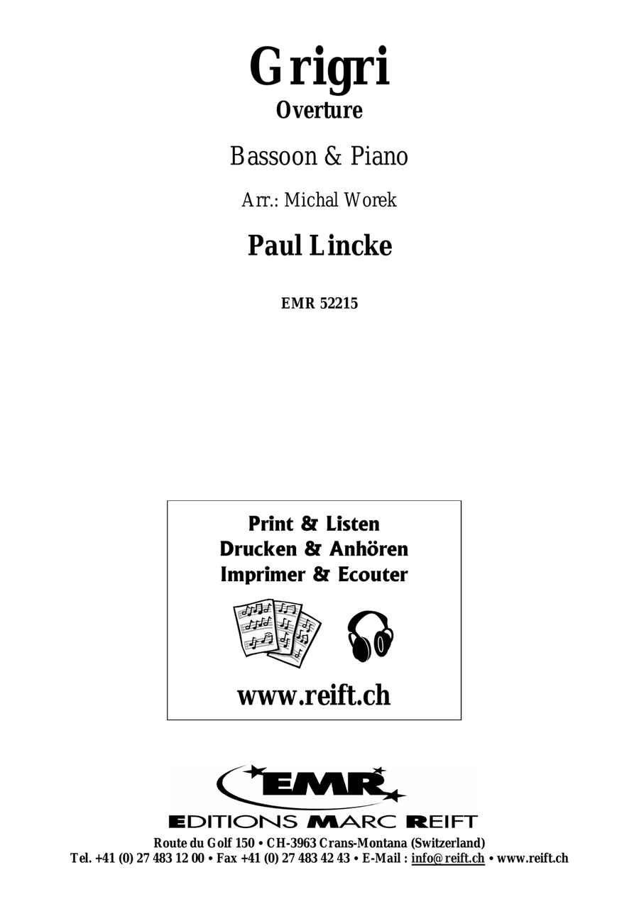 Grigri by Paul Lincke Bassoon Solo - Sheet Music page 2