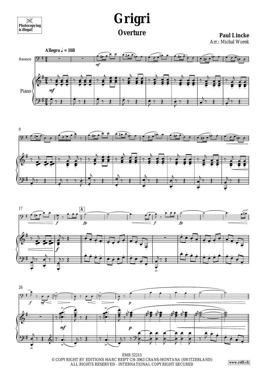 Grigri by Paul Lincke Bassoon Solo - Sheet Music page 4