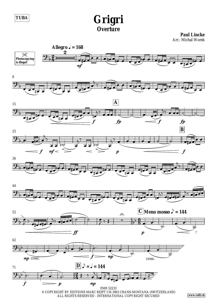 Grigri Grigri Tuba scores gallery preview page 3