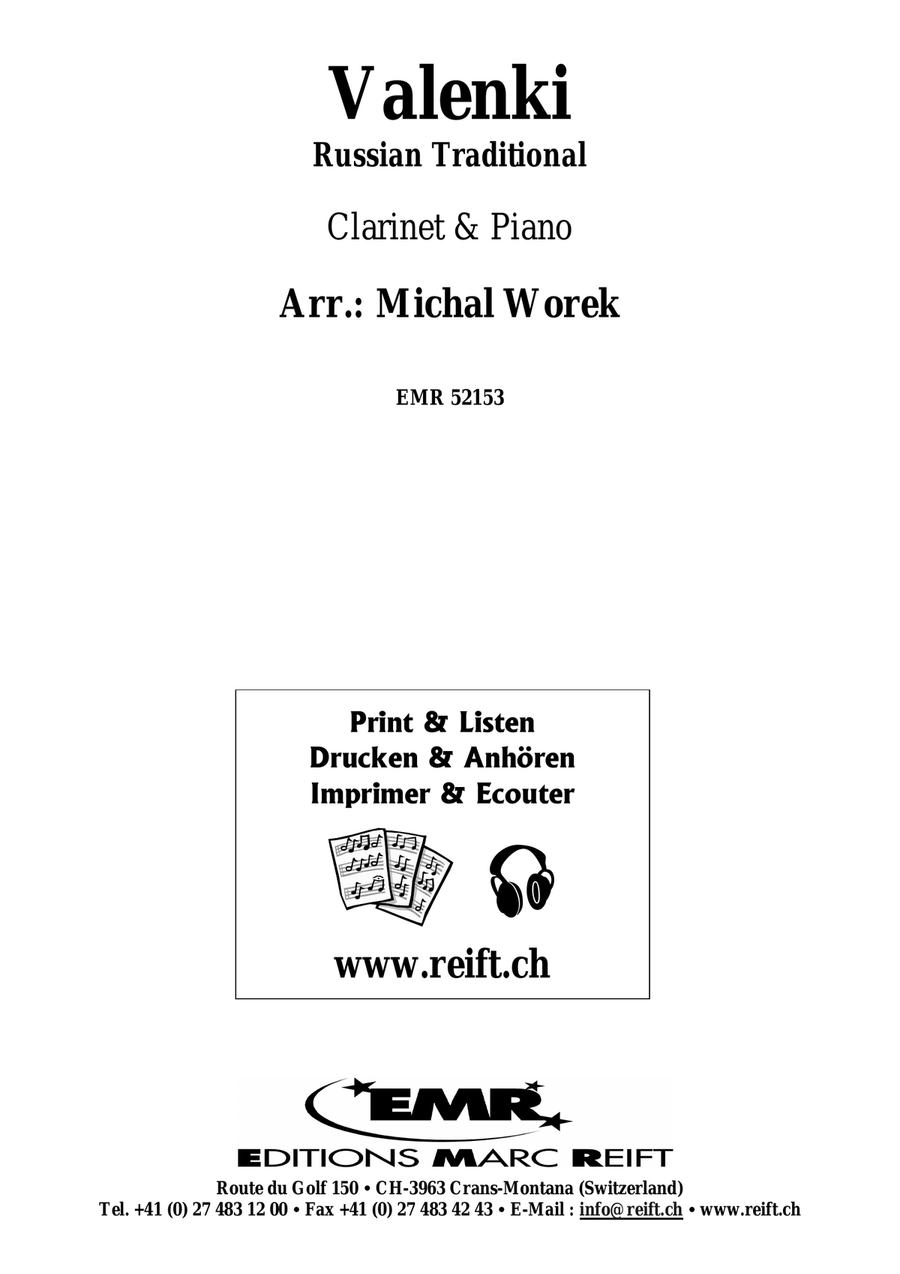 Valenki Valenki Clarinet Solo scores gallery preview page 2