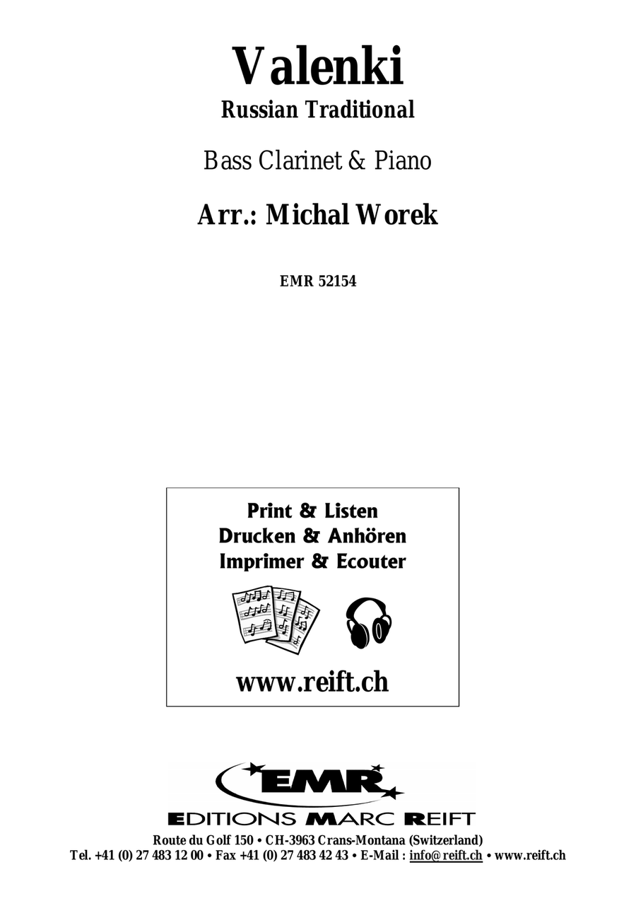 Valenki Valenki Bass Clarinet scores gallery preview page 2