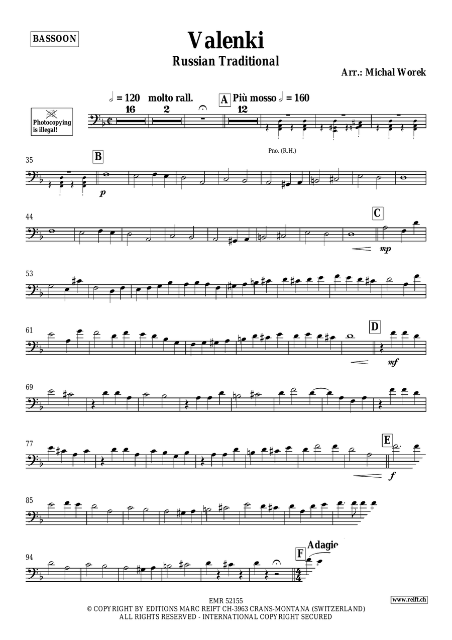 Valenki Bassoon Solo scores gallery preview page 3