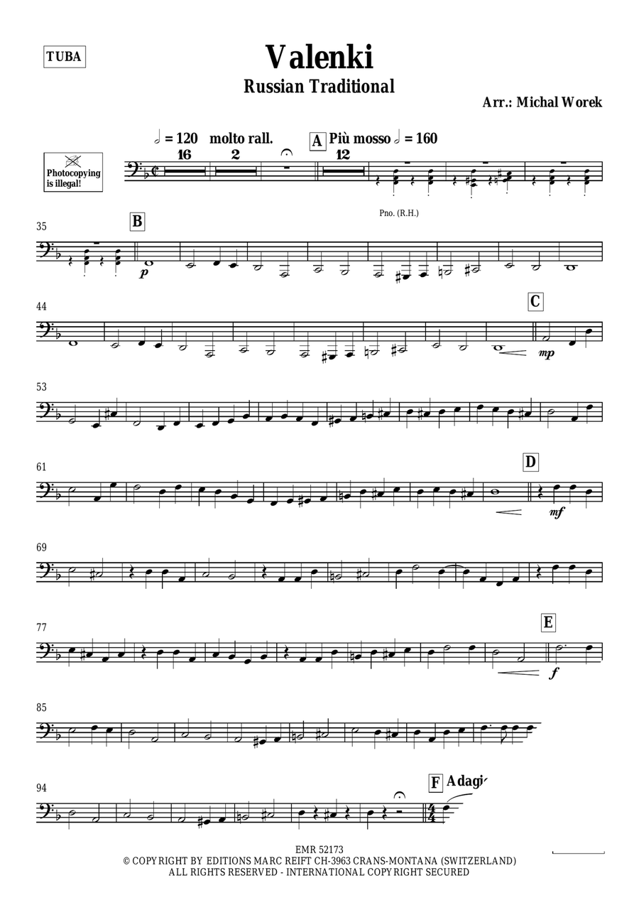 Valenki Valenki Tuba scores gallery preview page 3
