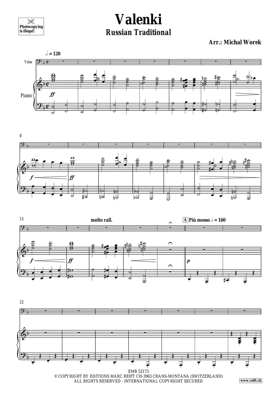 Valenki Valenki Tuba scores gallery preview page 4