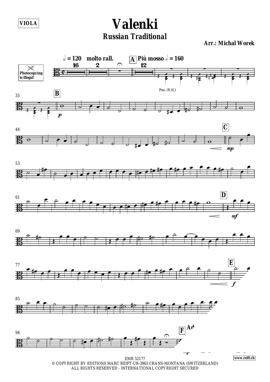 Valenki Piano Accompaniment scores gallery preview page 3