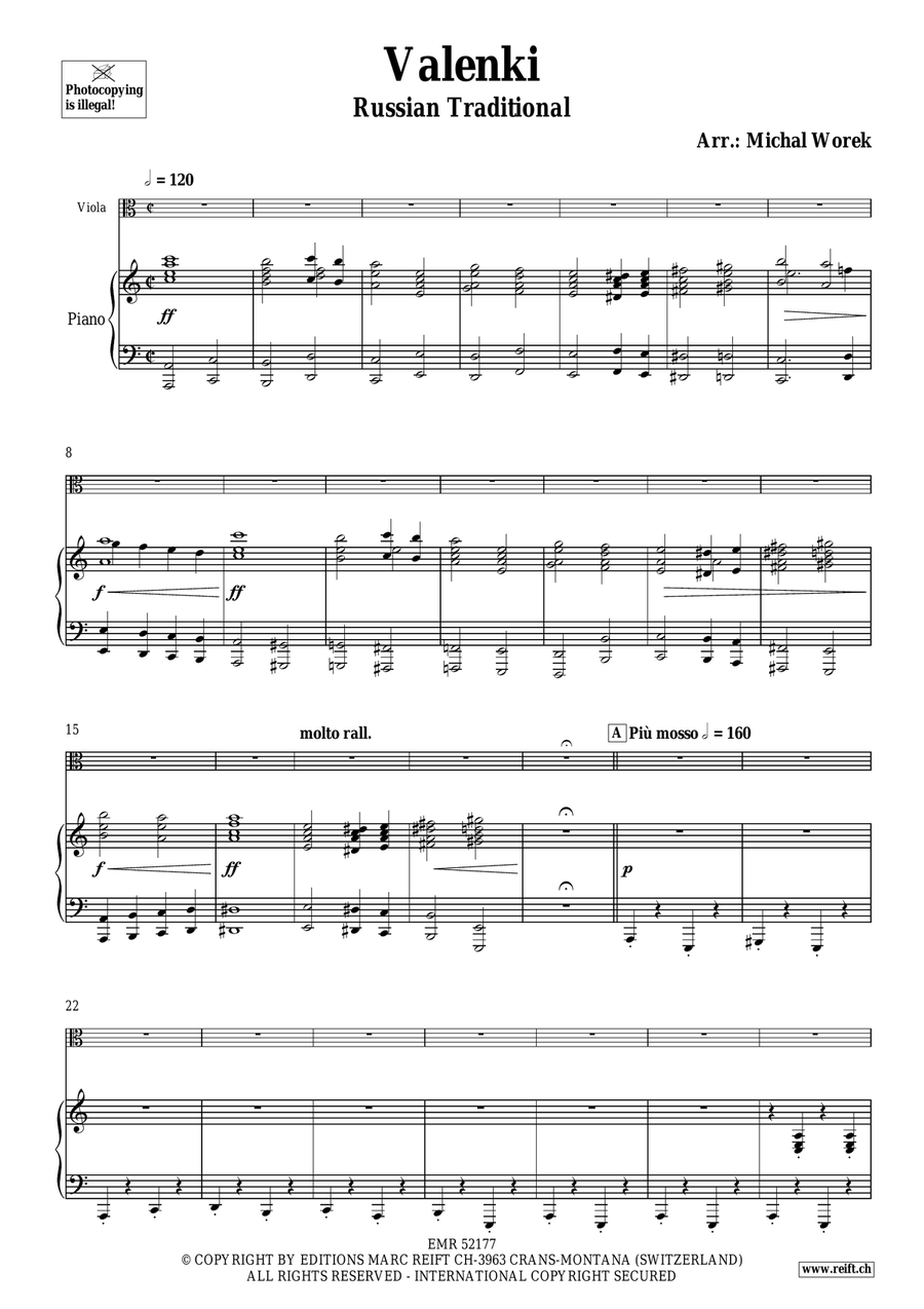 Valenki Piano Accompaniment scores gallery preview page 4