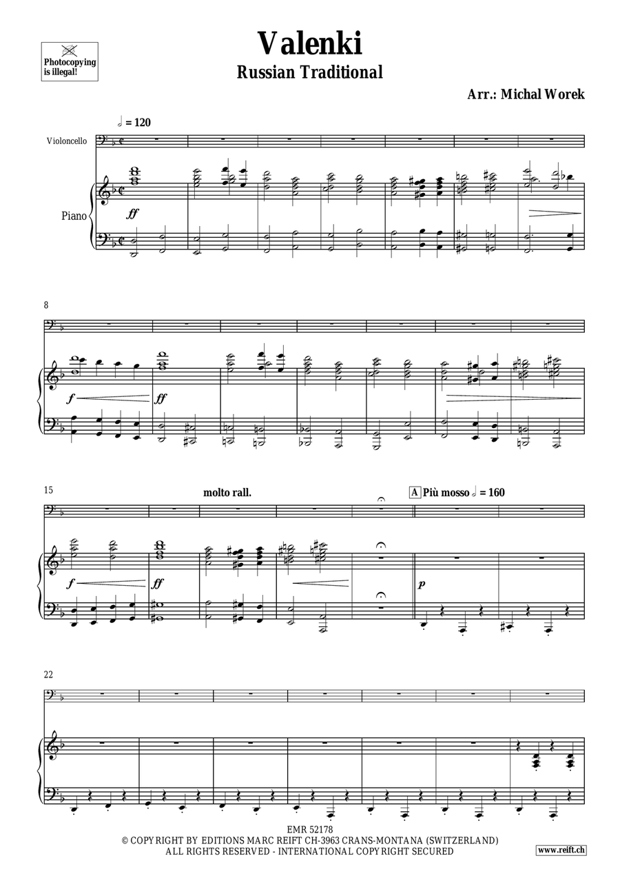 Valenki Valenki Piano Accompaniment scores gallery preview page 4