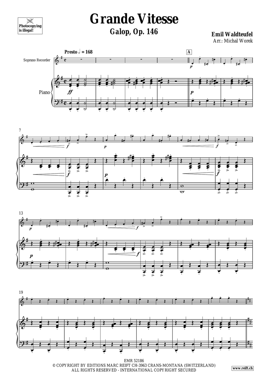 Grande Vitesse Grande Vitesse Soprano Recorder scores gallery preview page 4