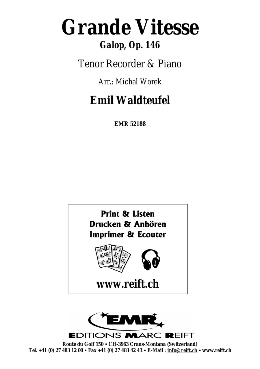 Grande Vitesse Grande Vitesse Tenor Recorder scores gallery preview page 2