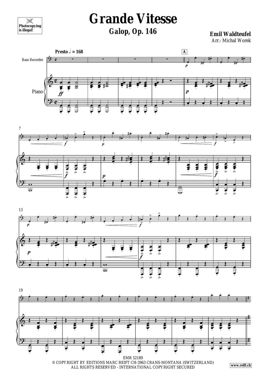 Grande Vitesse Grande Vitesse Bass Recorder scores gallery preview page 4