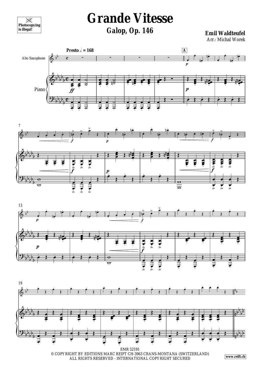 Grande Vitesse Grande Vitesse Alto Saxophone scores gallery preview page 4