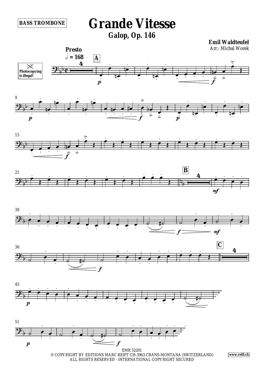 Grande Vitesse Grande Vitesse Bass Trombone scores gallery preview page 3