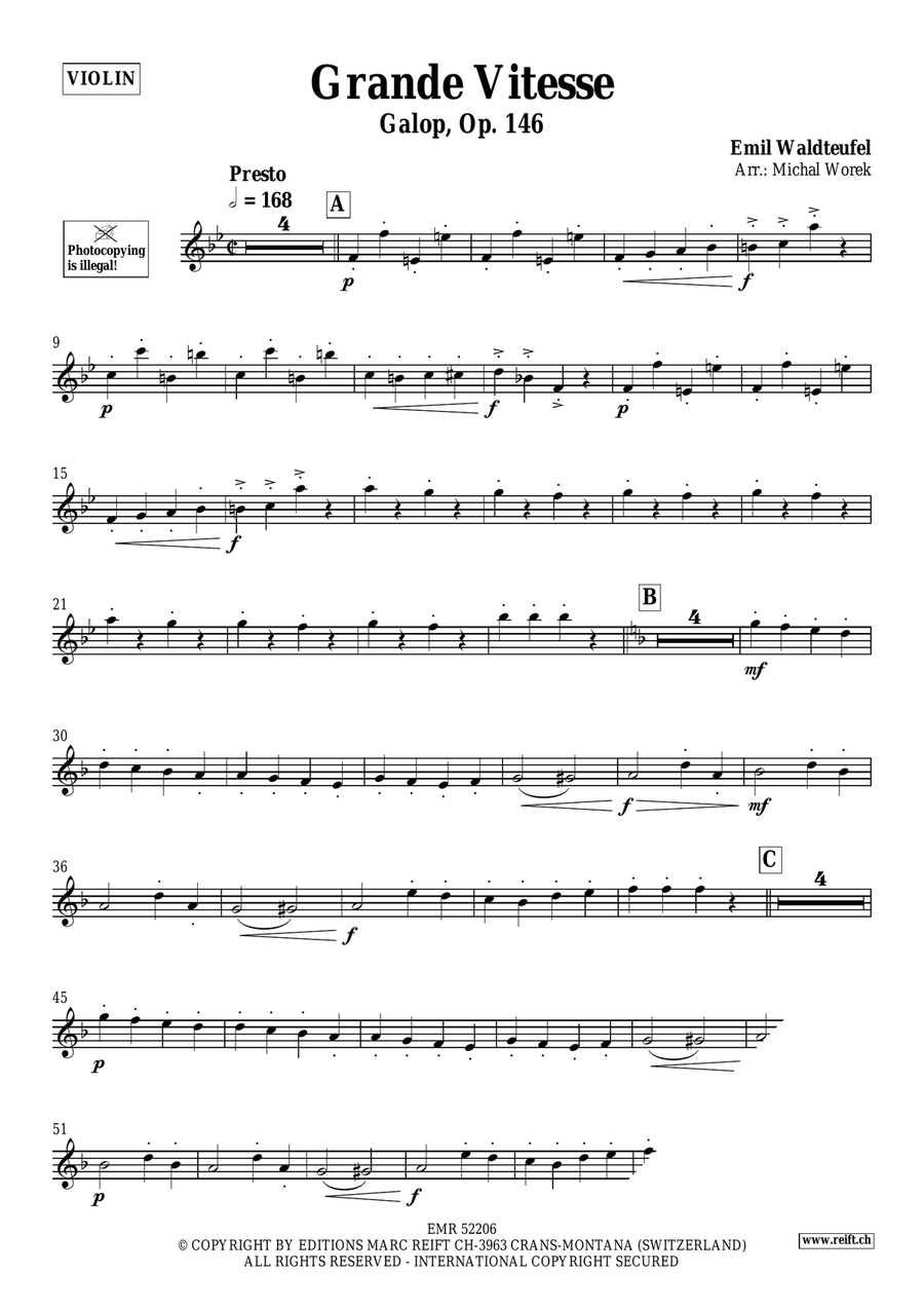 Grande Vitesse Grande Vitesse Violin Solo scores gallery preview page 3