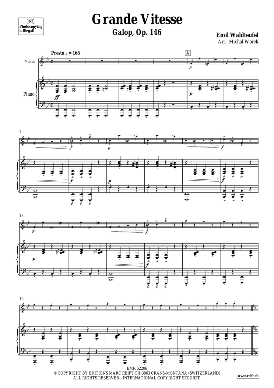 Grande Vitesse Grande Vitesse Violin Solo scores gallery preview page 4