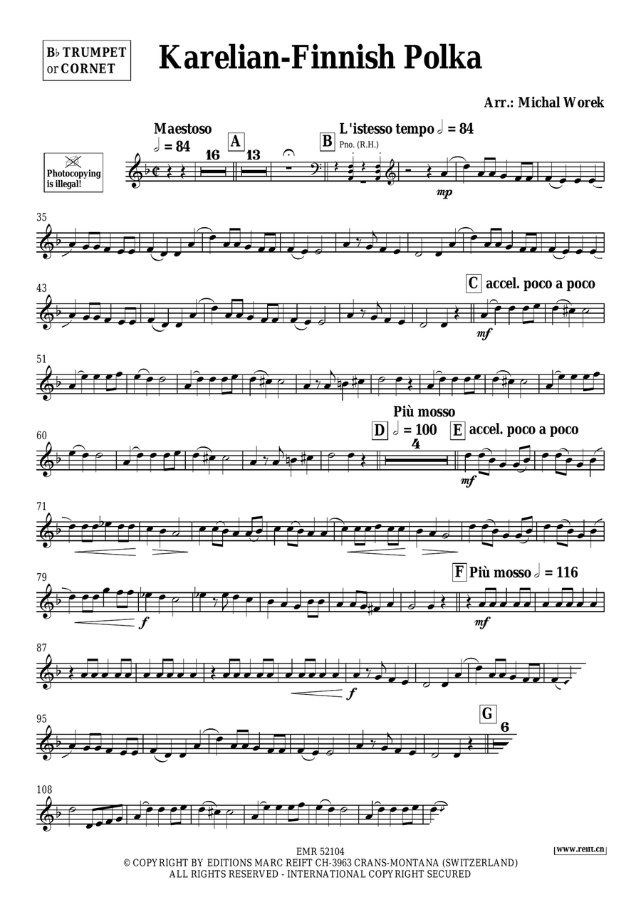 Karelian-Finnish Polka Karelian-Finnish Polka Cornet scores gallery preview page 3