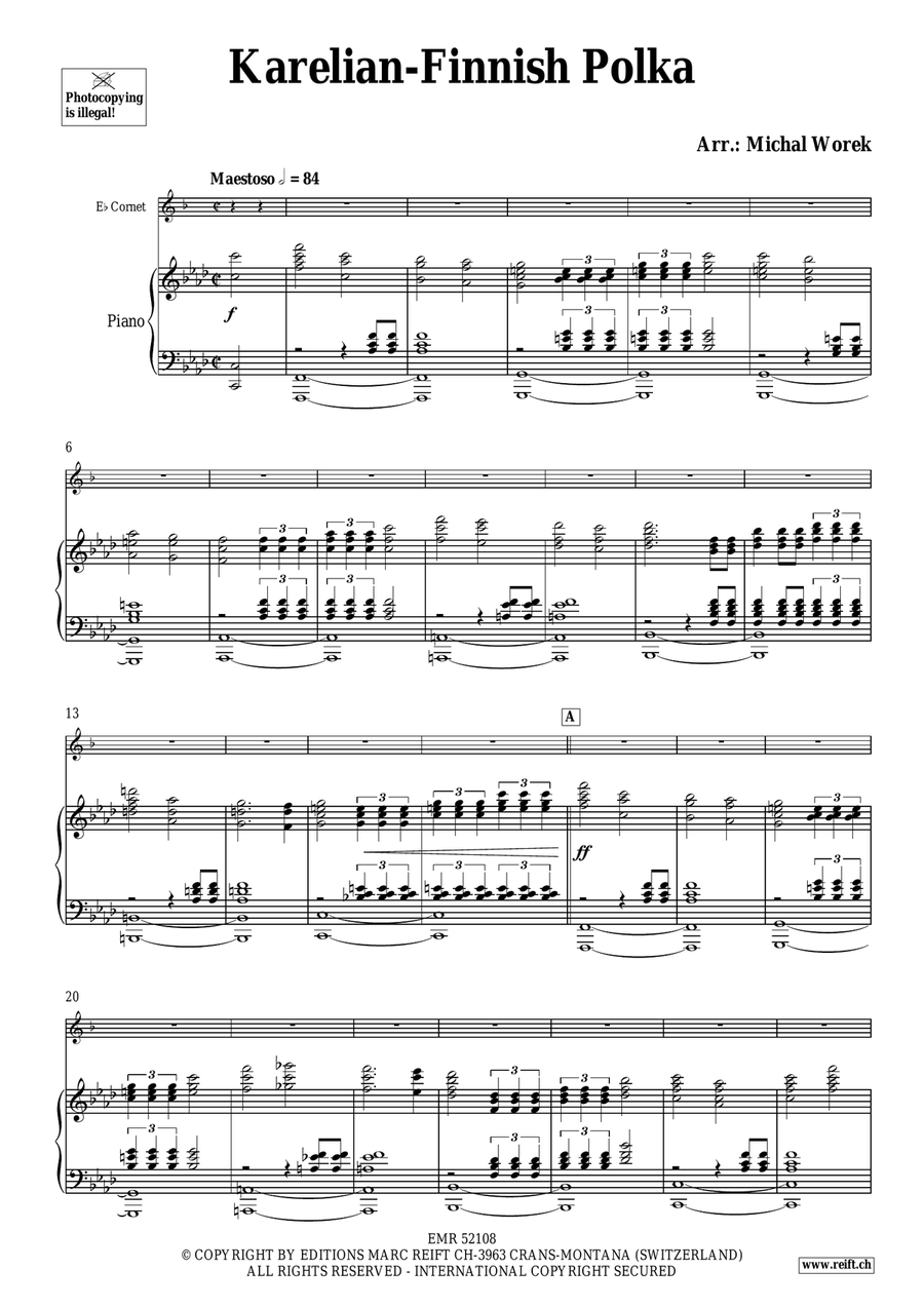 Karelian-Finnish Polka Karelian-Finnish Polka Cornet scores gallery preview page 4