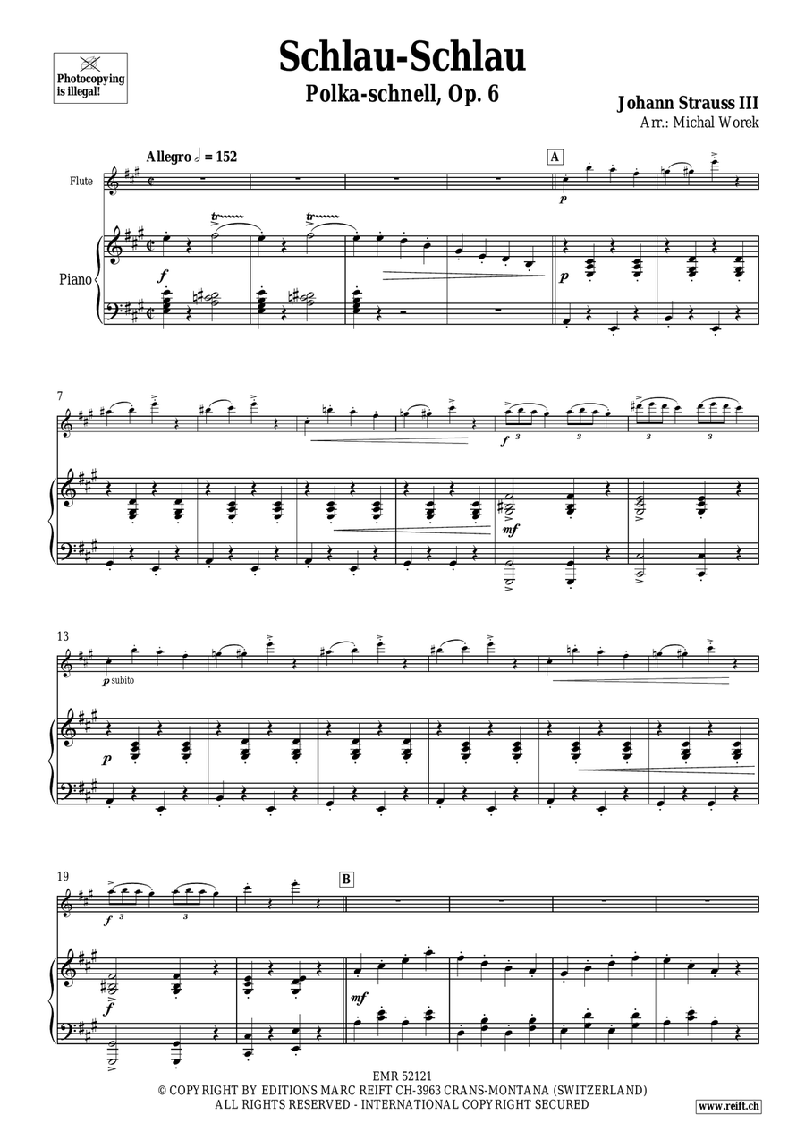 Schlau-Schlau Schlau-Schlau Flute Solo scores gallery preview page 4