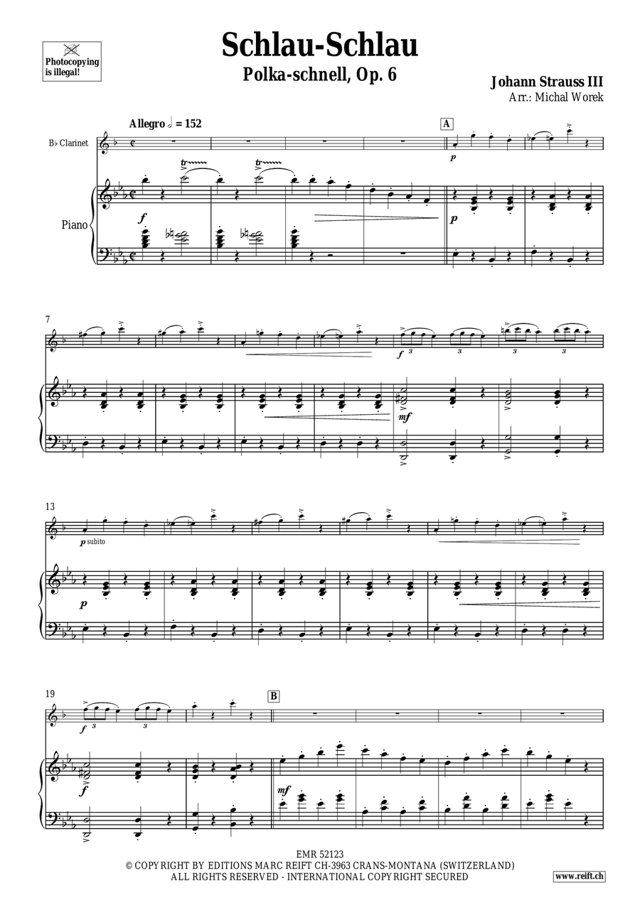 Schlau-Schlau Schlau-Schlau Clarinet Solo scores gallery preview page 4