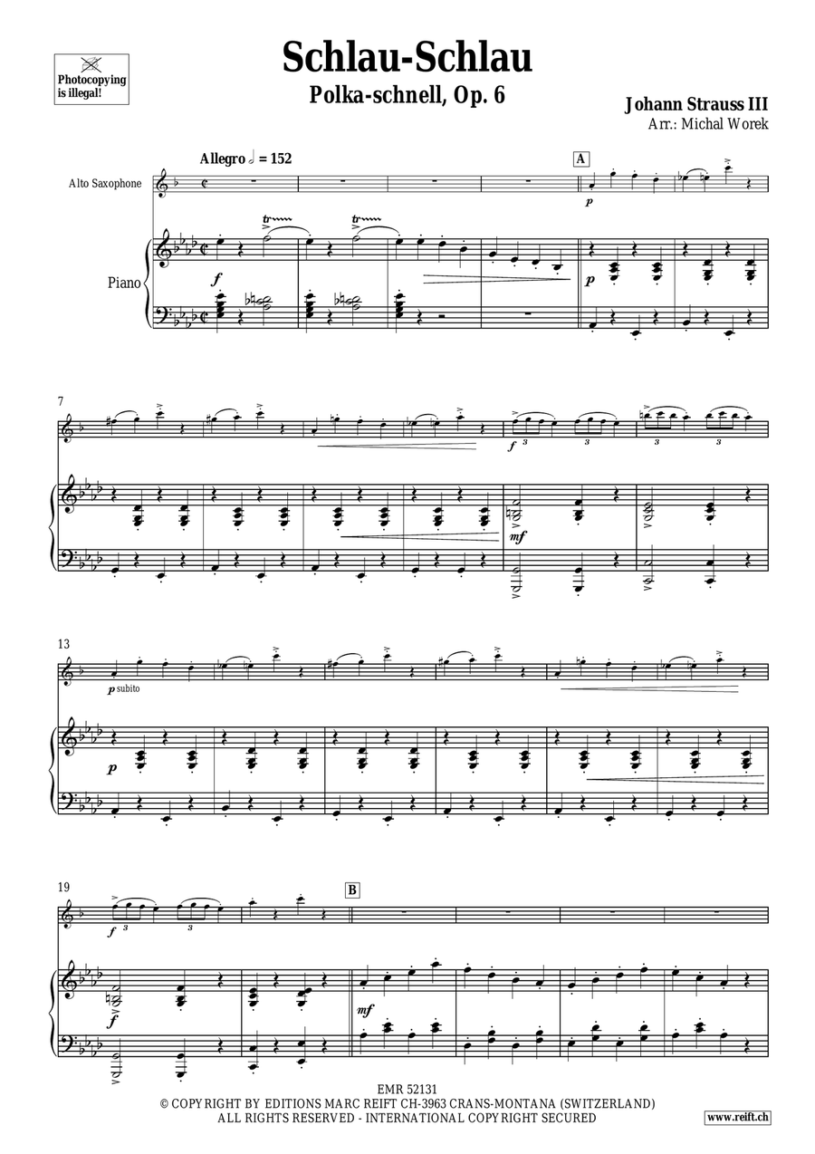 Schlau-Schlau Schlau-Schlau Alto Saxophone scores gallery preview page 4