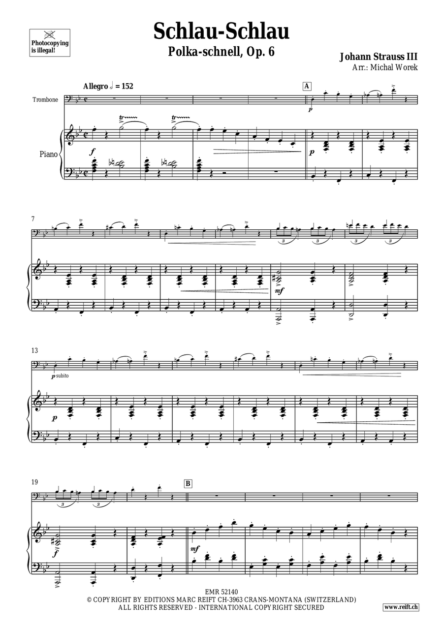 Schlau-Schlau Schlau-Schlau Piano Accompaniment scores gallery preview page 4