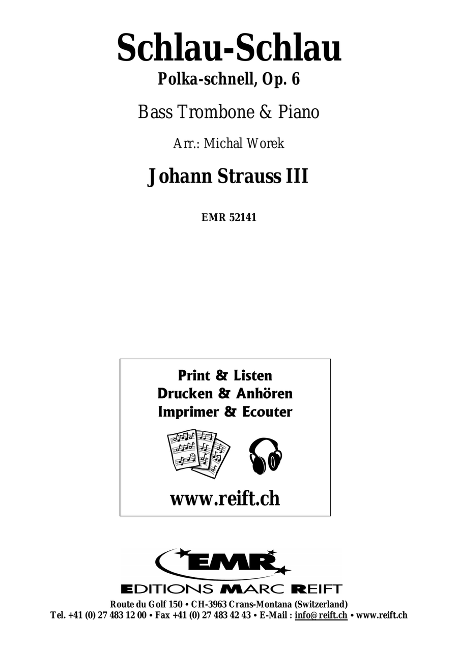 Schlau-Schlau Schlau-Schlau Bass Trombone scores gallery preview page 2