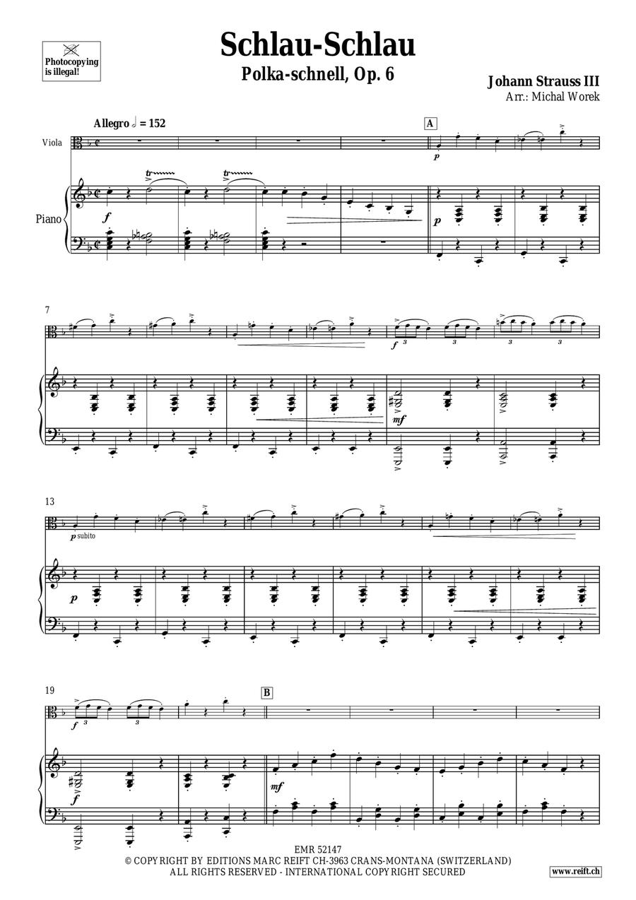 Schlau-Schlau Schlau-Schlau Piano Accompaniment scores gallery preview page 4