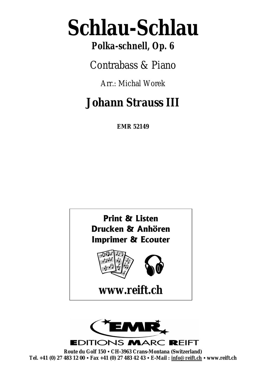 Schlau-Schlau Schlau-Schlau Double Bass scores gallery preview page 2