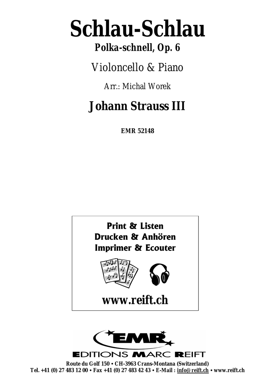 Schlau-Schlau Schlau-Schlau Piano Accompaniment scores gallery preview page 2