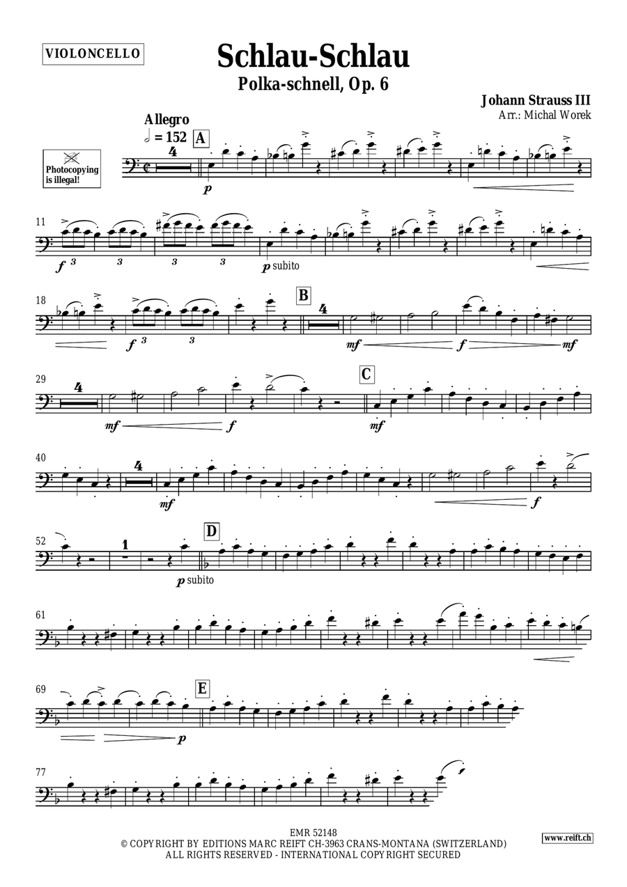 Schlau-Schlau Schlau-Schlau Piano Accompaniment scores gallery preview page 3