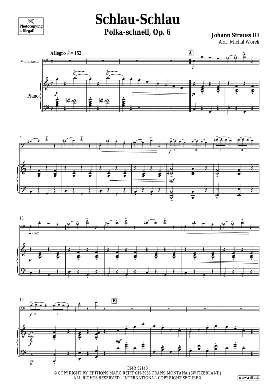 Schlau-Schlau Schlau-Schlau Piano Accompaniment scores gallery preview page 4