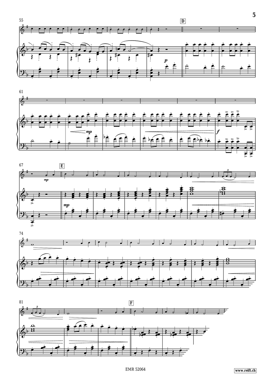La Calesera La Calesera Bass Clarinet scores gallery preview page 6