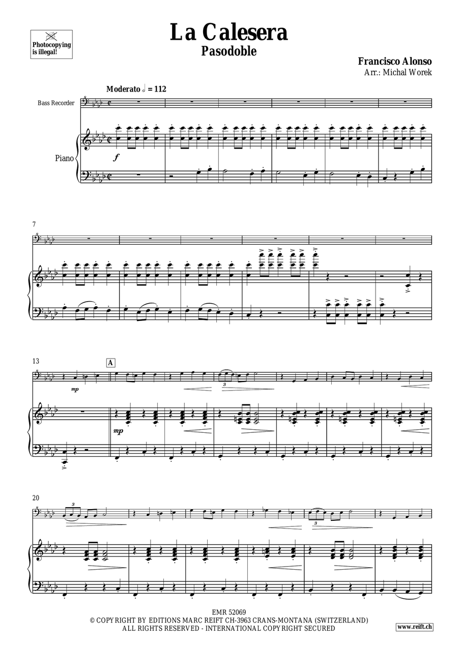 La Calesera La Calesera Bass Recorder scores gallery preview page 4